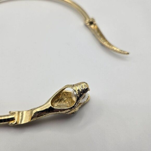 Thalia Sodi Necklace Choker Gold Tone snake Serpent Crystals - Picture 10 of 10